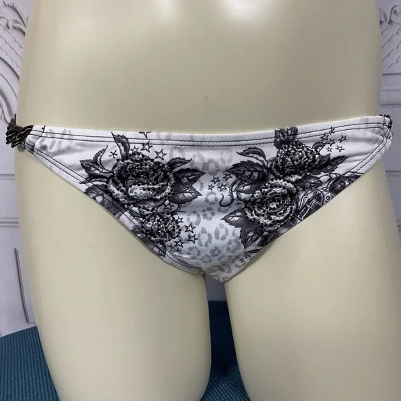 Sinful By Affliction Sarasota Chain Bikini Bottom Guns & Roses Large NWT - Picture 4 of 5